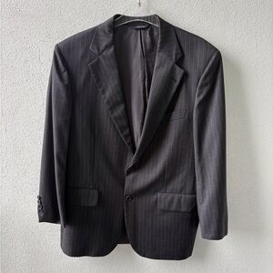 Brooks Brothers Size 40 Pin Stripe 2 Button Blazer Wool Sport Coat Office Church
